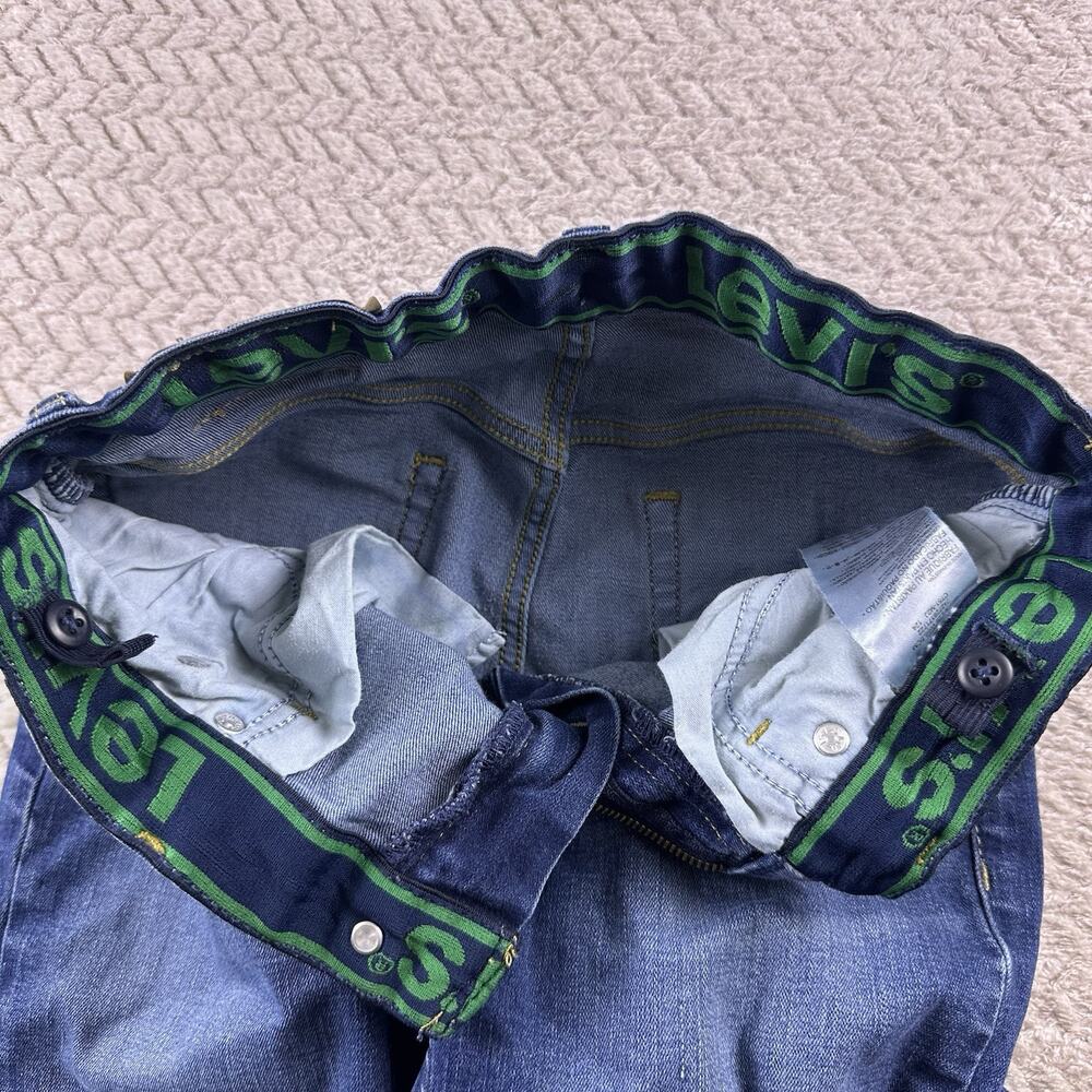 Levis 511 Skinny Blue Jeans Youth Boys Size 14 Reg 27x29 Adjustable Waist - Picture 3 of 12